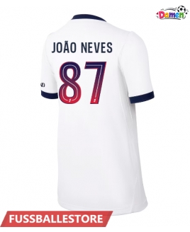 Günstige Paris Saint-Germain Joao Neves #87 Auswärtstrikot Damen 2026-27 Kurzarm
